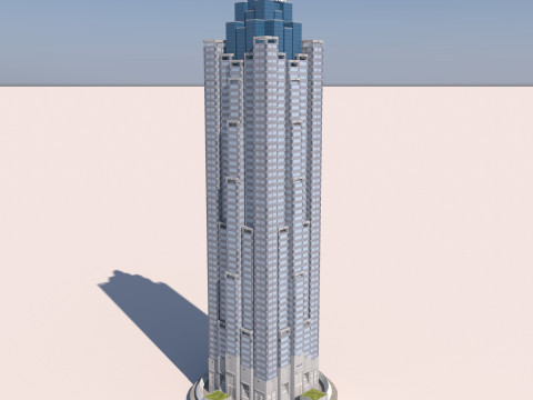 트루이스트 플라자 건물 3D 모델