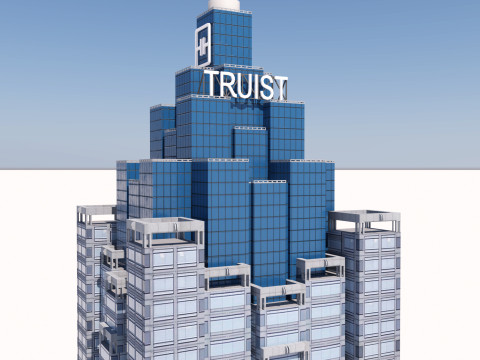 Truist Plaza building 3D Model