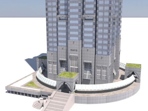 Truist Plaza building 3D Model