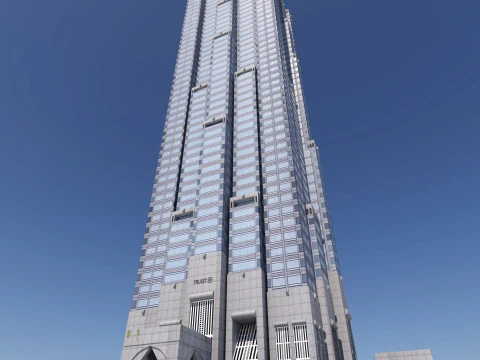 Truist Plaza building 3D Model