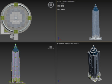 Truist Plaza building 3D Model