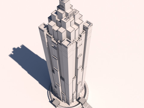 Truist Plaza building 3D Model