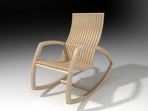 दोलन कुर्सी 3D मॉडल