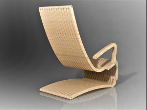 garden armchair 3D Model