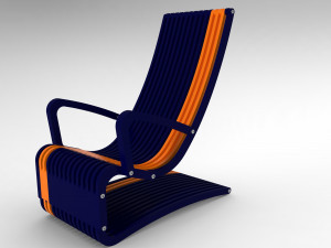 garden armchair 3D Model