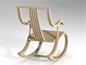 rocking chair 3D 模型