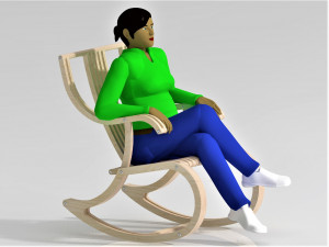 rocking chair 3D 模型