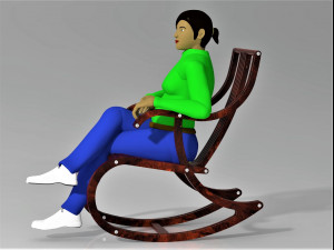 rocking chair 3D 模型