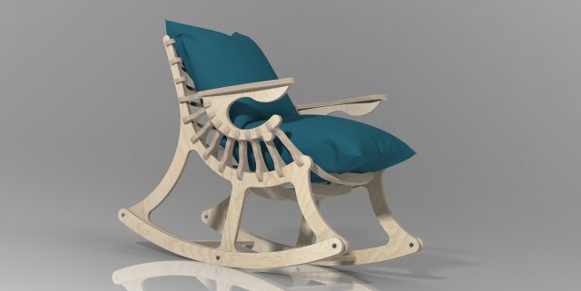 chair updated rocking Model 3D .c4d .max .obj .3ds .fbx .stl .blend