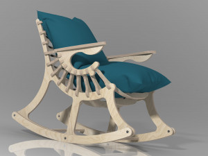 chair updated rocking 3D 模型