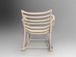 chair updated rocking Model 3D