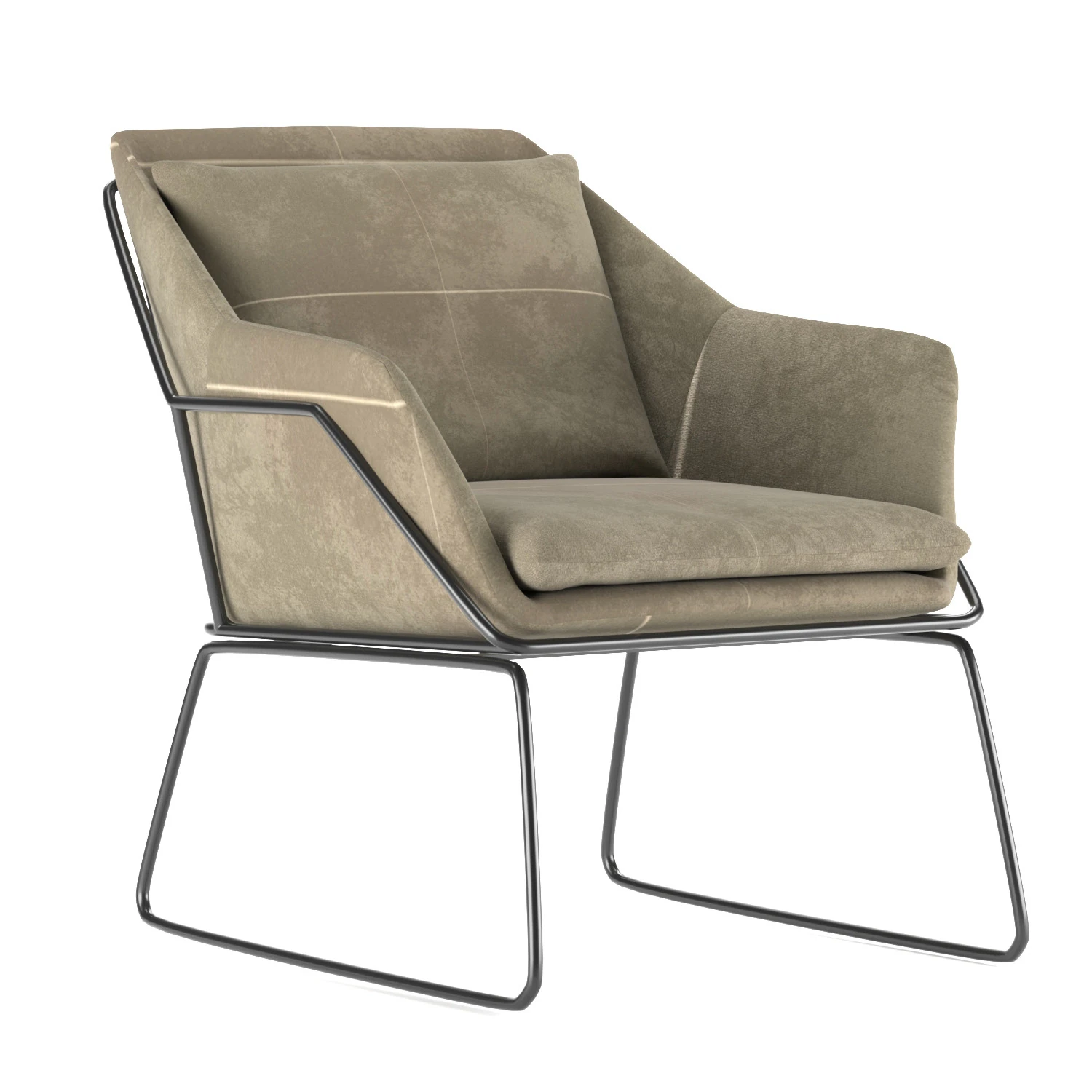 Chair armchair 3D Model .c4d .max .obj .3ds .fbx .stl .blend 