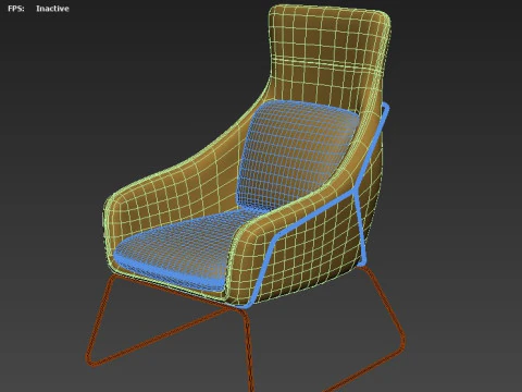 Chair armchair Arch 3D Model