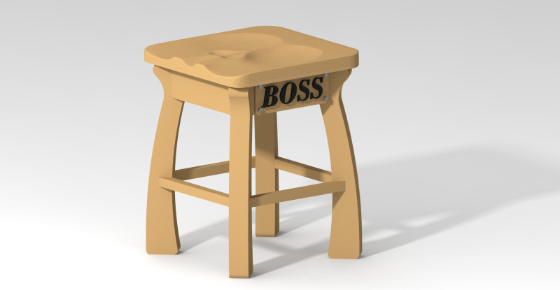Stool gift 3D Model .c4d .max .obj .3ds .fbx .stl .blend 