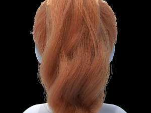 girl with red hair 3D Model