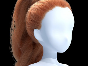 girl with red hair 3D Model