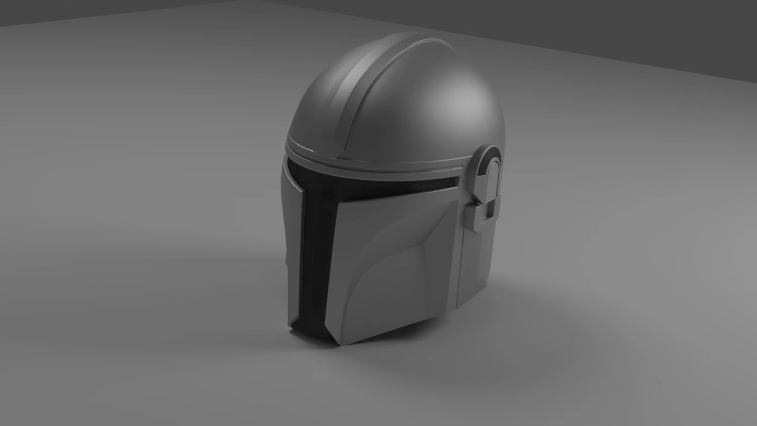 mandalorian helmet 3D Model .c4d .max .obj .3ds .fbx .stl .blend