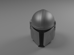 mandalorian helmet Modelo 3D