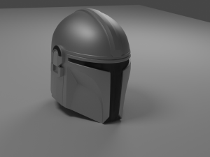 mandalorian helmet Modelo 3D