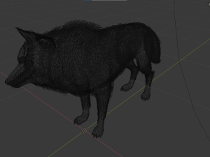 realistic wolf rigged Modelo 3D