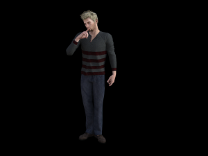 realistic male human rigged model 3D Model