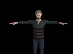 realistic male human rigged model 3D Model