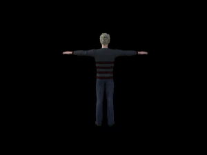 realistic male human rigged model 3D Model