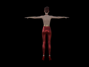 realistic female model rigged Modelo 3D