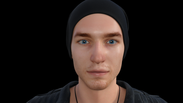 realistic male human rigged model 3Dモデル .c4d .max .obj .3ds .fbx .stl .blend