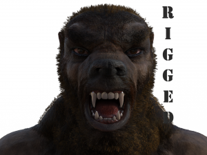werewolf rigged 3D Model