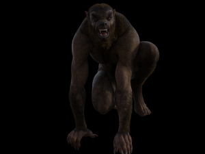 werewolf rigged 3D Model
