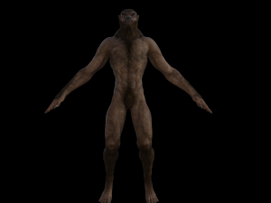 werewolf rigged 3D Model