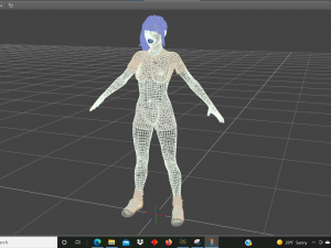 toon girl rigged 3D Modell