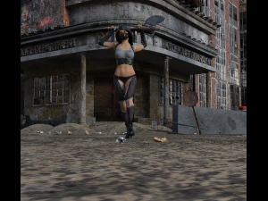 post apocalyptic girl rigged 3D Model