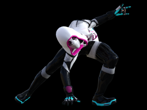 cyberpunk spidergwen rigged animated Modello 3D
