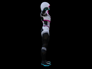 cyberpunk spidergwen rigged animated Modello 3D