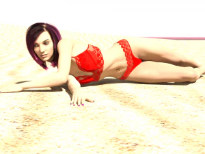 sexy girl rigged 3D Model