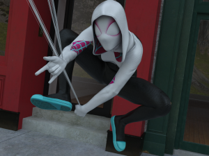 spider gwen rigged 3D-Modell