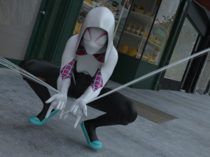 spider gwen rigged 3D-Modell