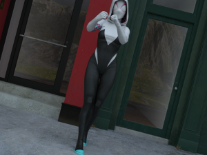 spider gwen rigged 3D-Modell