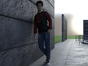 character collection rigged 3D Model