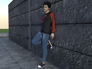 character collection rigged 3D Model