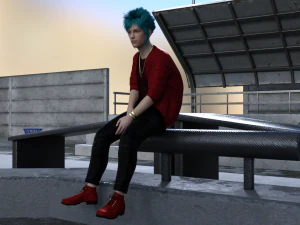 character collection rigged 3D Model