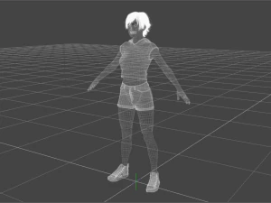 character collection rigged 3D Model