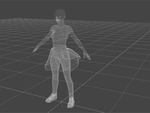 character collection rigged 3D Model