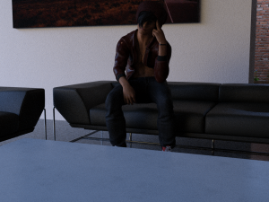 low poly realistic human male rigged 3D Modell