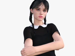 Wednesday Addams 3Dモデル