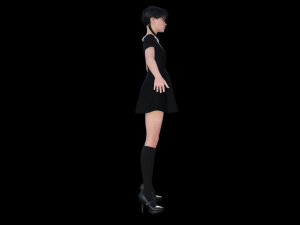 Wednesday Addams Model 3D