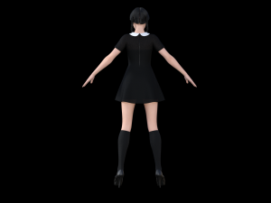 Wednesday Addams Model 3D