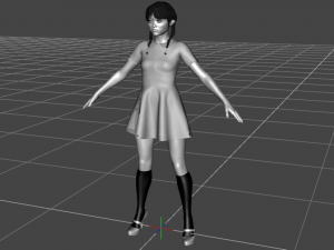Wednesday Addams Model 3D